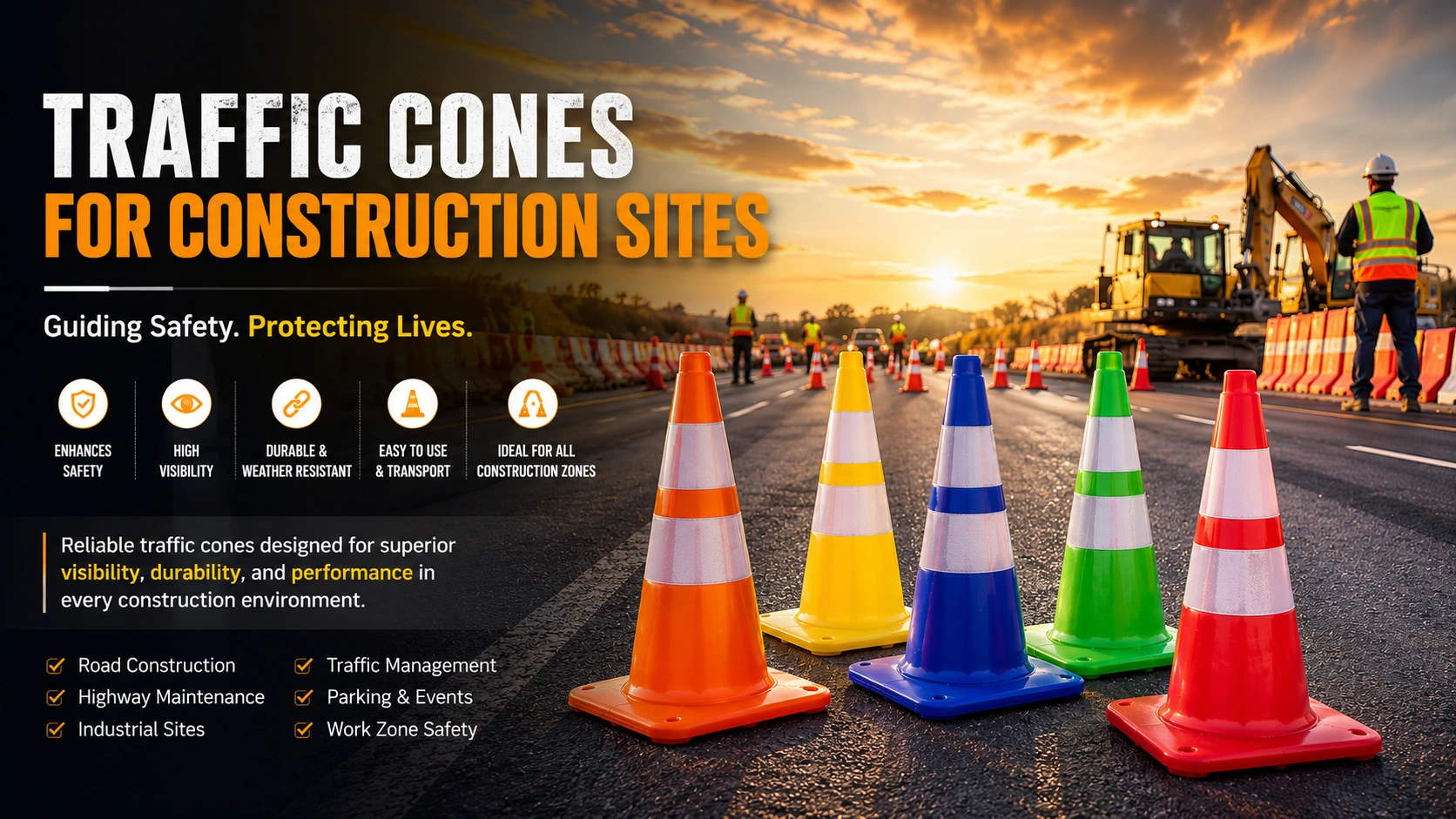 Traffic Cones for Construction Sites