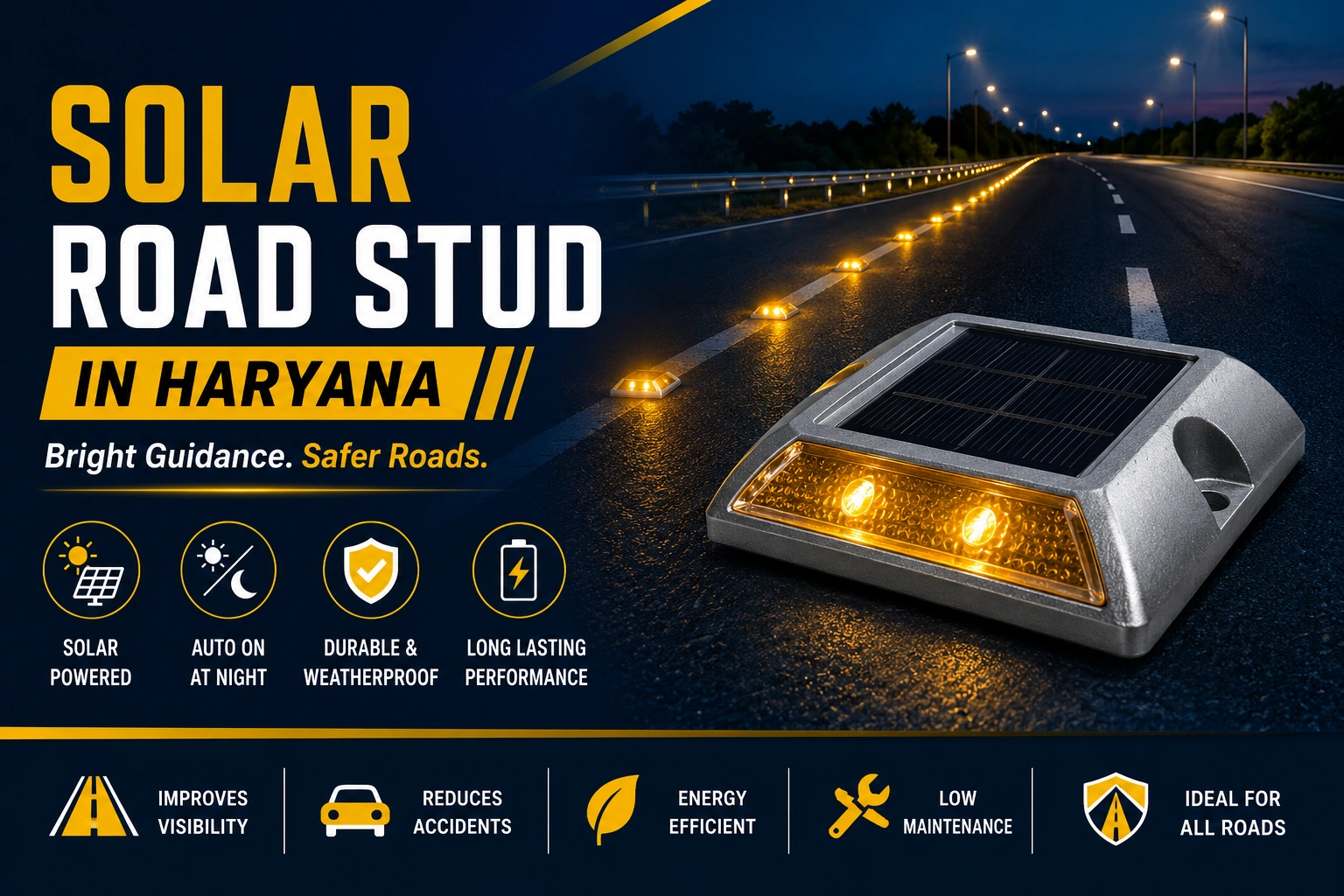 Solar Road Stud in Harayana