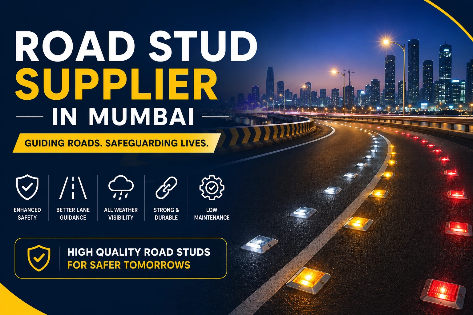 Road Stud Supplier in Mumbai Plays a Critical Role in Road Safety