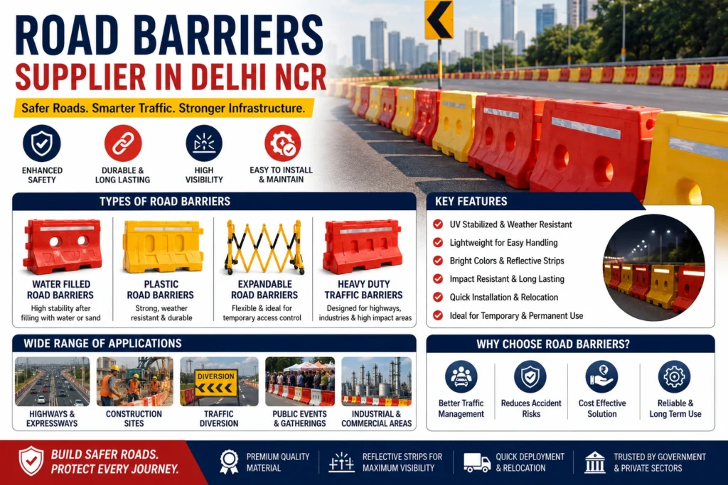Road Barriers Supplier in Delhi NCR