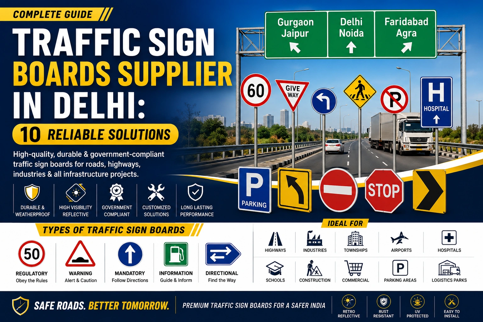 Traffic Sign Boards Supplier In Delhi