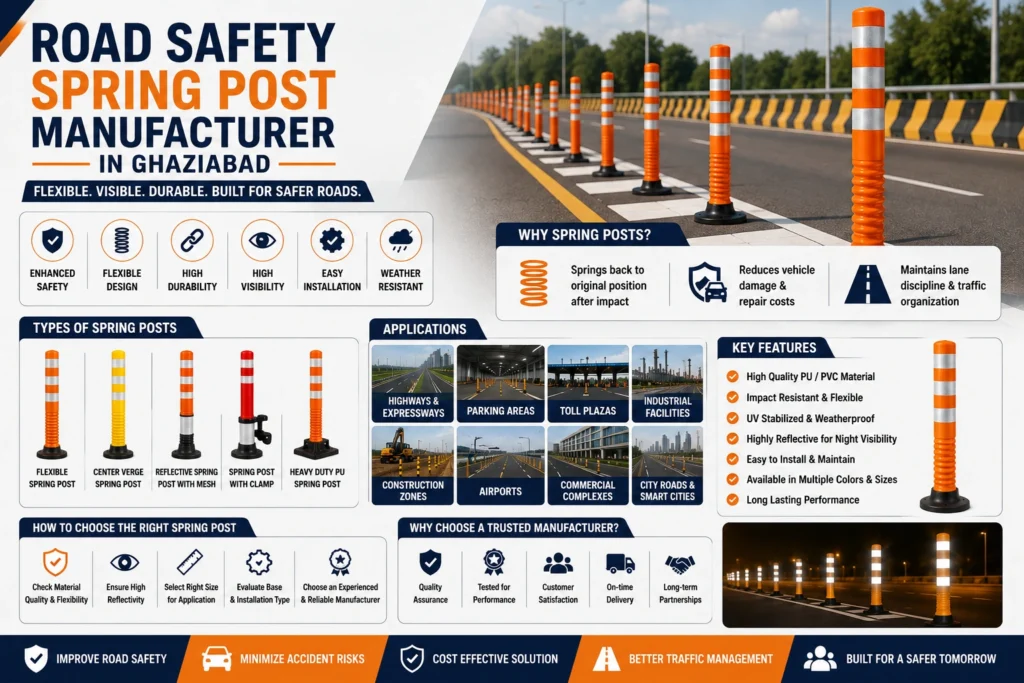 Road Safety Spring Post Manufacturer in Ghaziabad