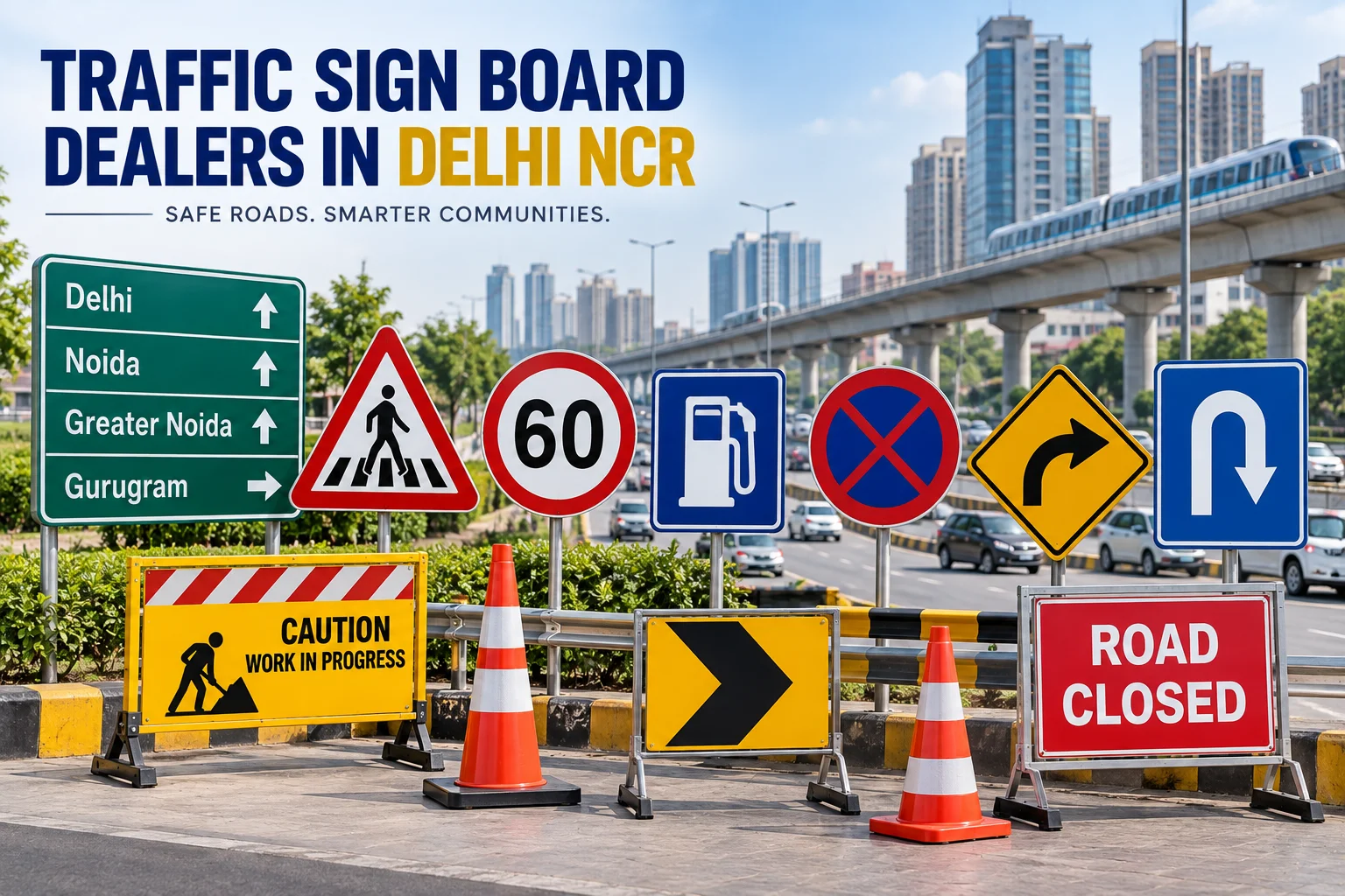 Traffic Sign Board Dealers in Delhi NCR