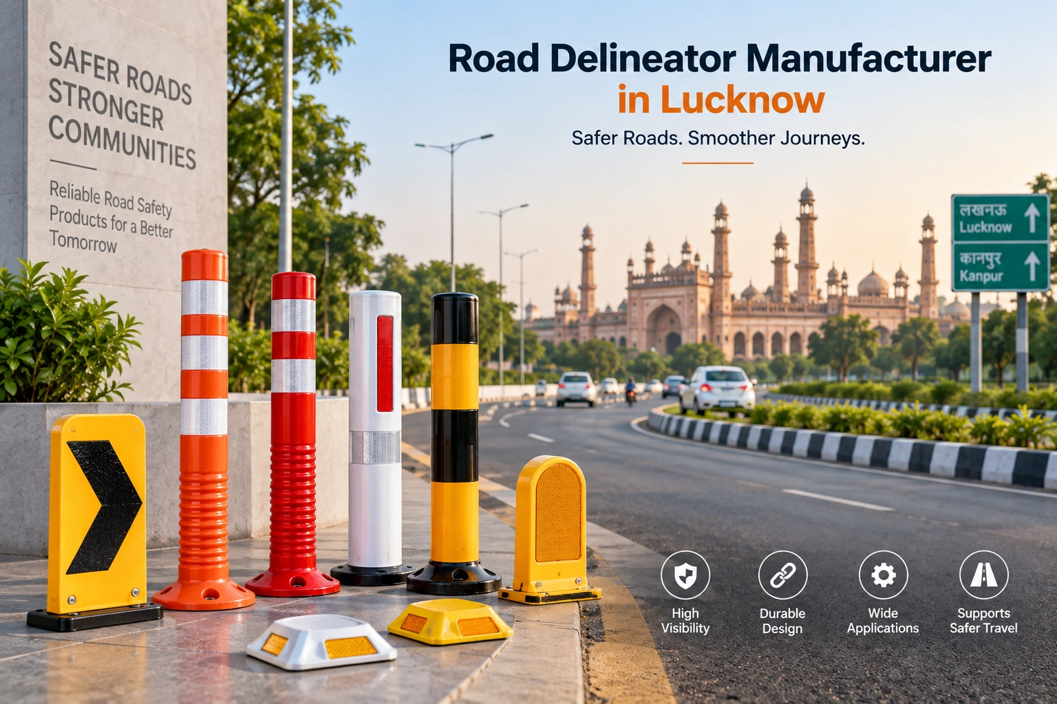 Road Delineator Manufacturer in Lucknow