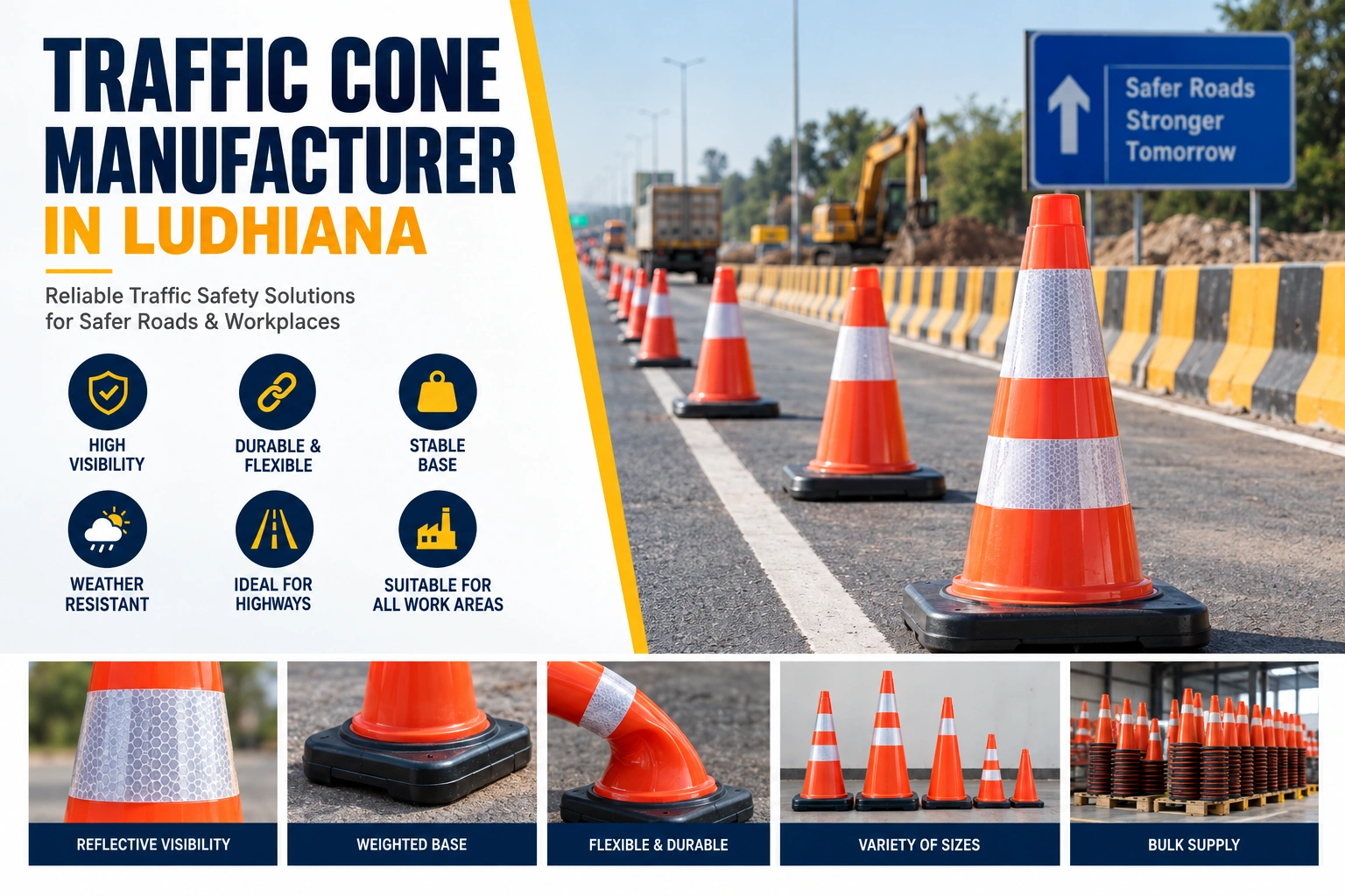 Traffic Cone Manufacturer in Ludhiana
