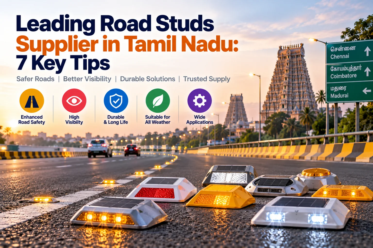 Leading Road Studs Supplier in Tamil Nadu